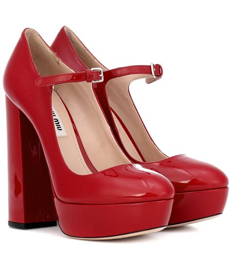 miu miu red shoes|miu miu shoes on sale.